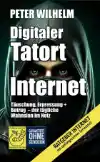 Düstere Augen hinter einer Maske zieren den Titel von Digitale Falle Internet